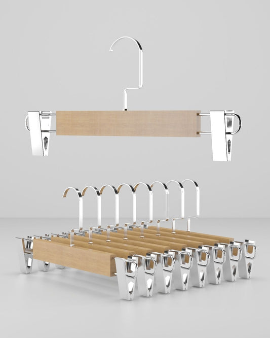 Ahşap Askı Nikel Amerikan Kanca