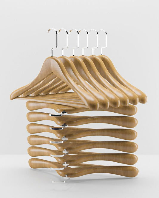 Ahşap Ceket Askısı Nikel Kanca