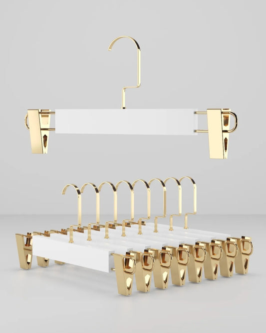 Beyaz Ahşap Askı Gold Amerikan Kanca