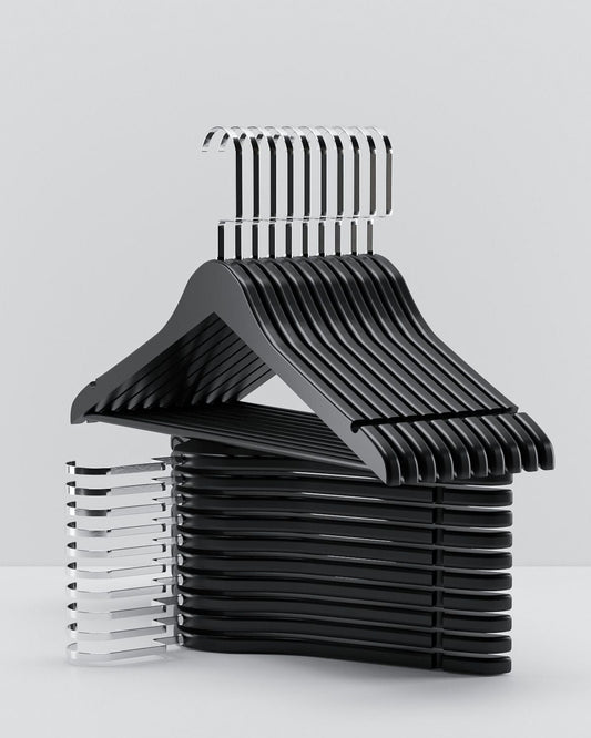 Siyah Ahşap Askı Nikel Kanca - Ultra Lüks