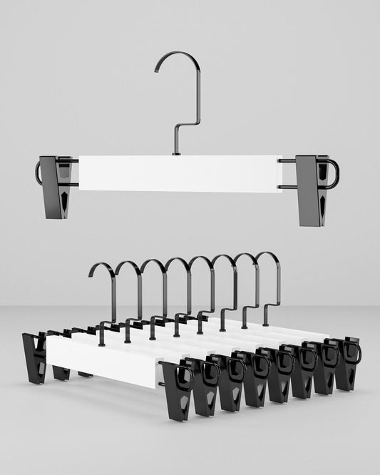 Beyaz Ahşap Askı Siyah Amerikan Kanca