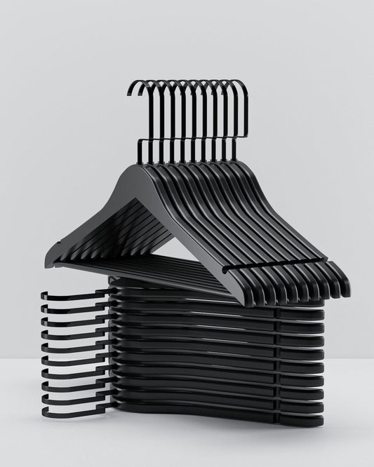 Siyah Ahşap Askı Siyah Kanca