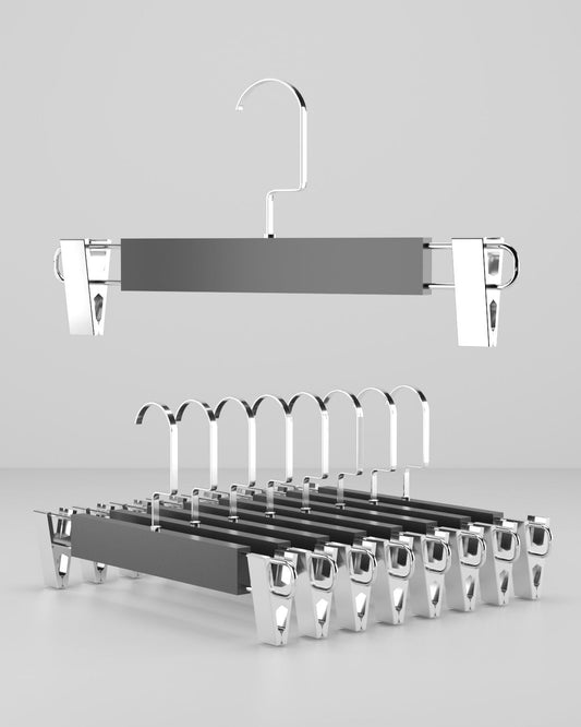 Siyah Ahşap Askı Nikel Amerikan Kanca
