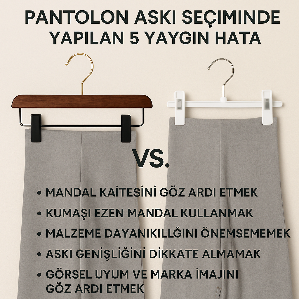 Pantolon Askısı Seçiminde Yapılan 5 Yaygın Hata
